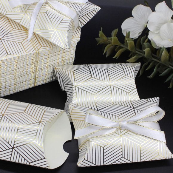 Candy Bag Wedding Favors Party Gifts Ribbon Box/ 25pcs - Picture 3 of 3